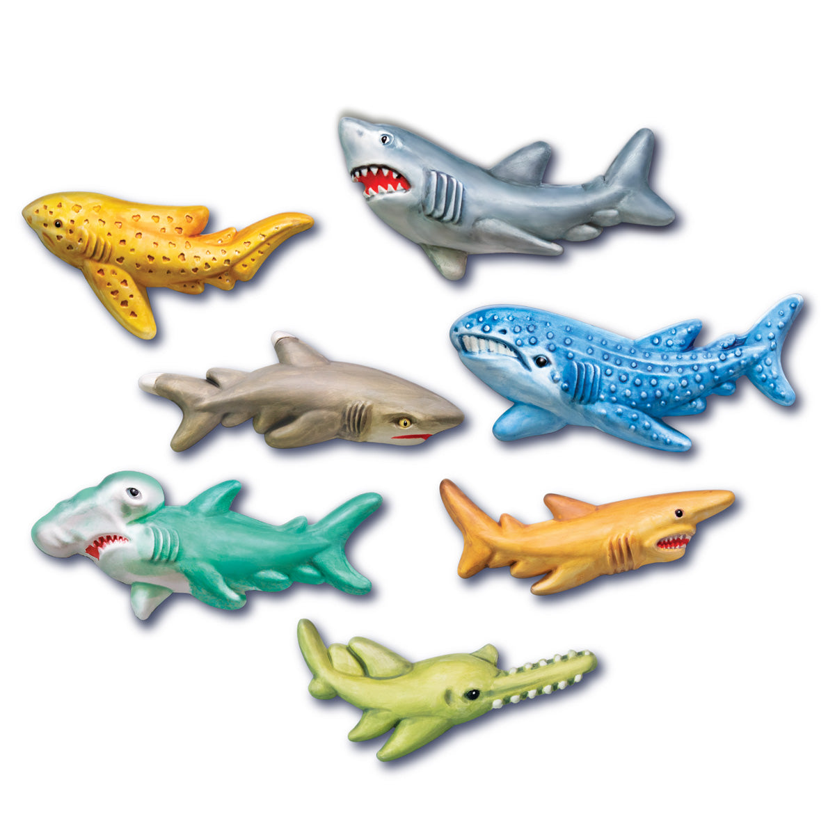 Moldea y pinta Tiburones