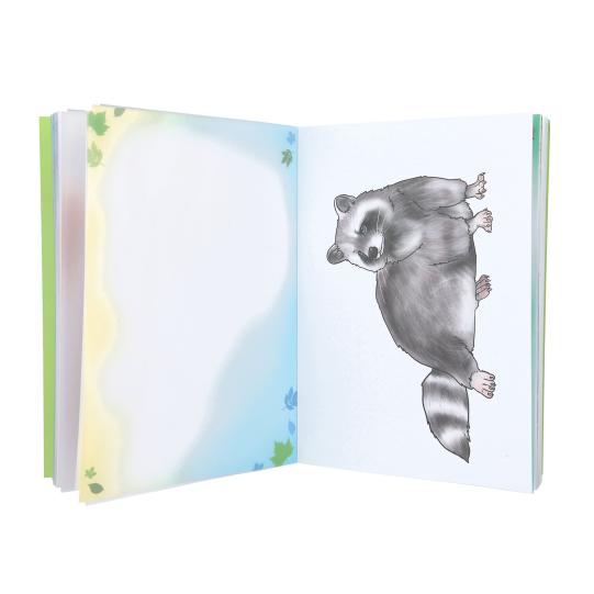 Animales salvajes libro para calcar y colorear