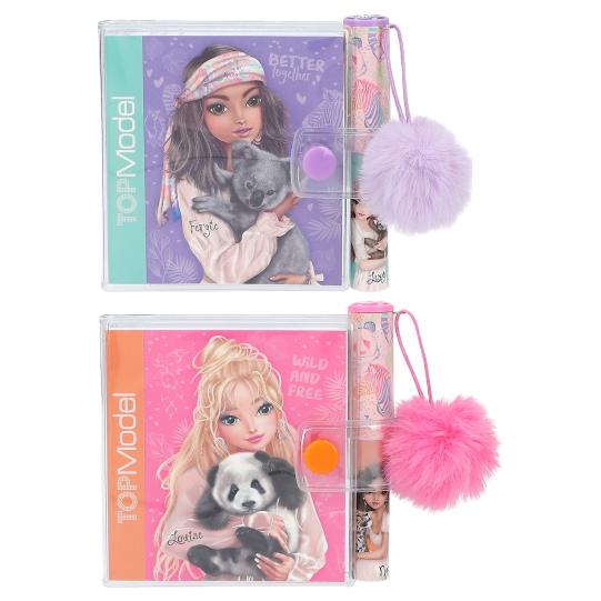 TOPModel mini bloc de notas con bolígrafo WILD