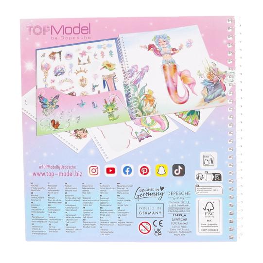 Cuaderno con calcomanías TOPModel Dress me up - Fantasy