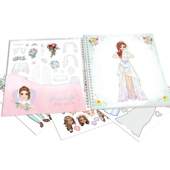 Cuaderno con Stickers TOPModel Dress me up - WEDDING