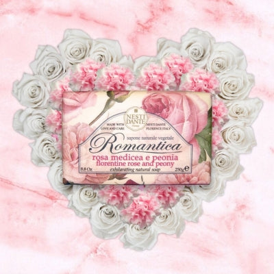 Jabón Romántica Rosa y Peonia 250 gr