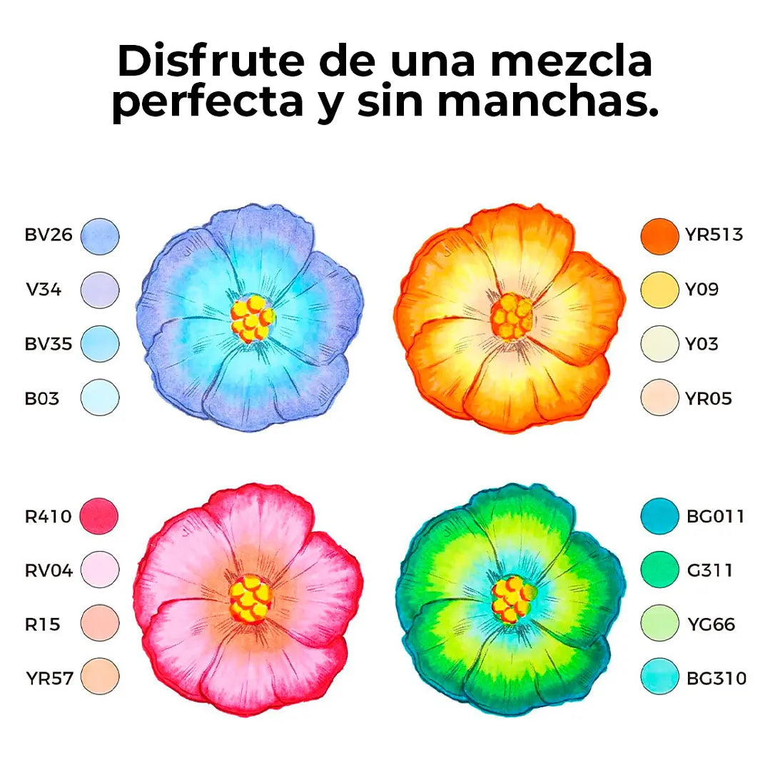 Set 24 Marcadores de alcohol Serie Honolulu Plus