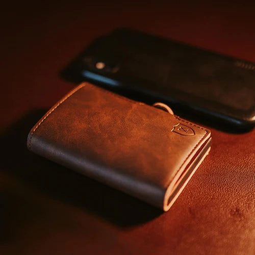 Billetera De Luxe Gold Brown Xclusive
