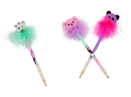 Lápiz mina con Goma de Animales