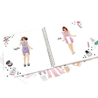 Cuaderno con Stickers TOPModel Dress me up - GLAM LOOK