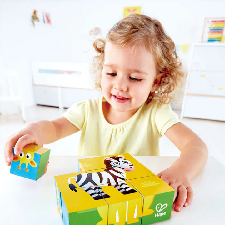 Puzzle con bloques jungla