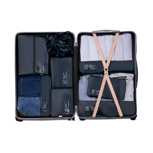 Set de Bolsas organizadoras para maletas Negro