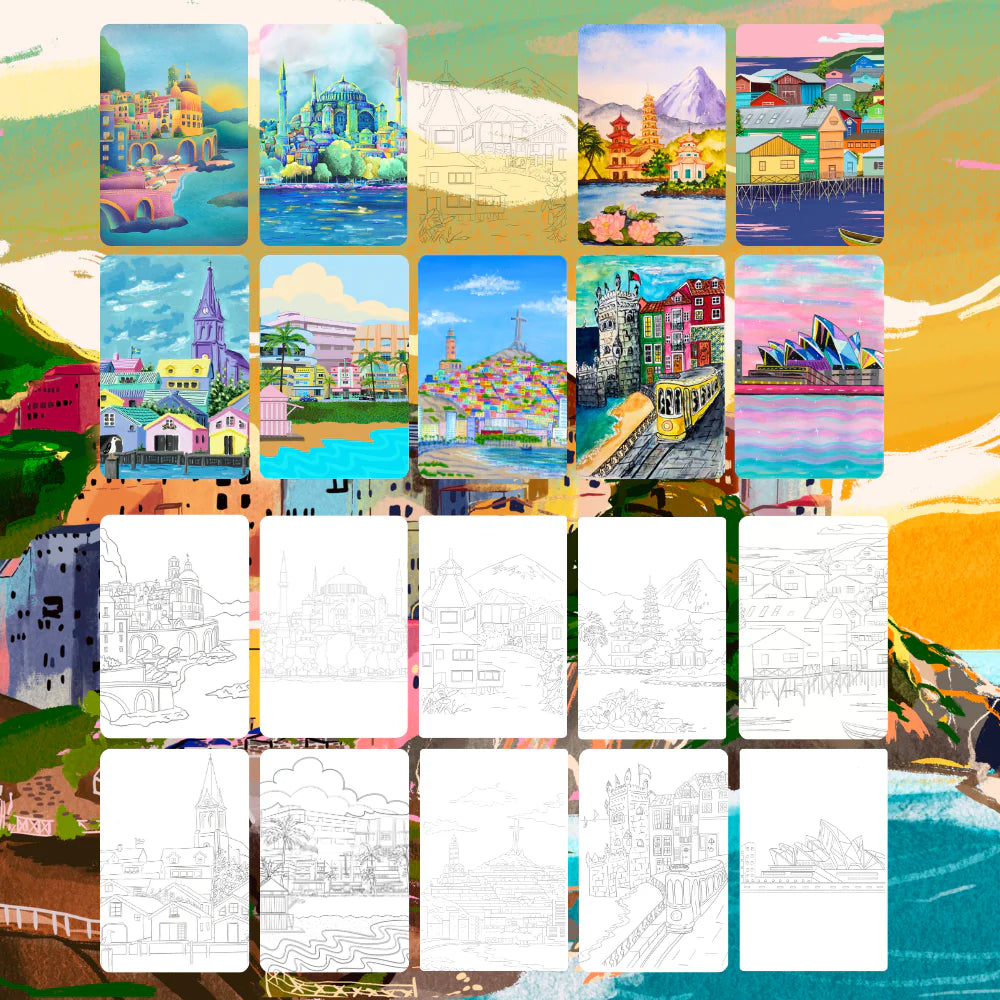 Libro para colorear Voyage