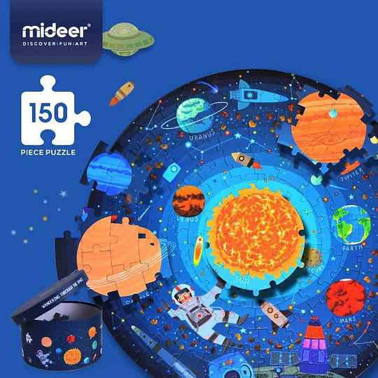 Puzzle Redondo vagando en el espacio 150 piezas