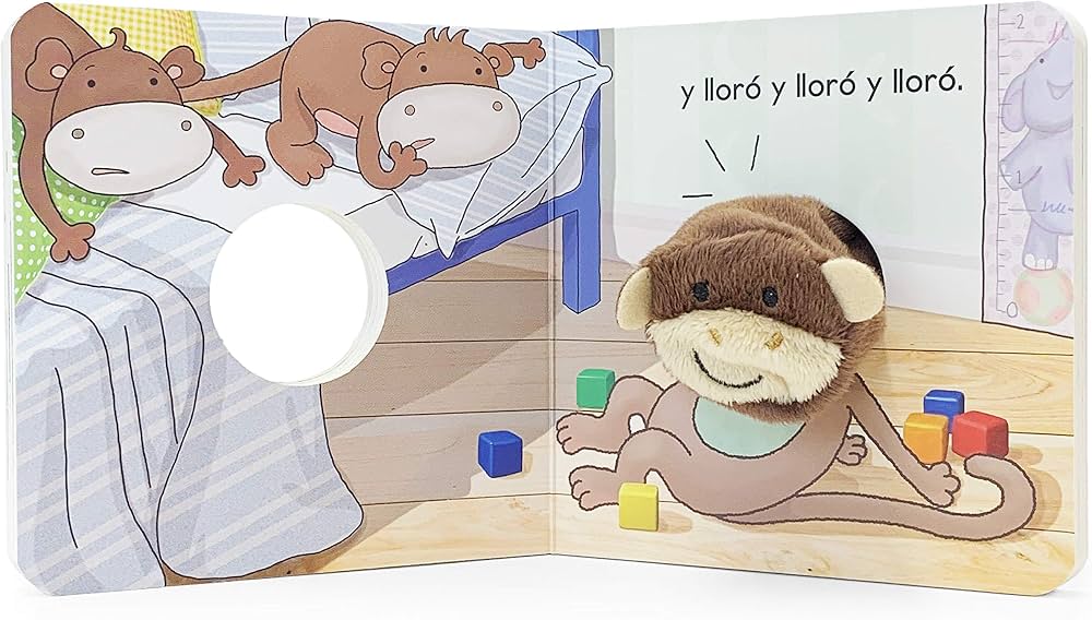 Libro Titere: Cinco Monitos