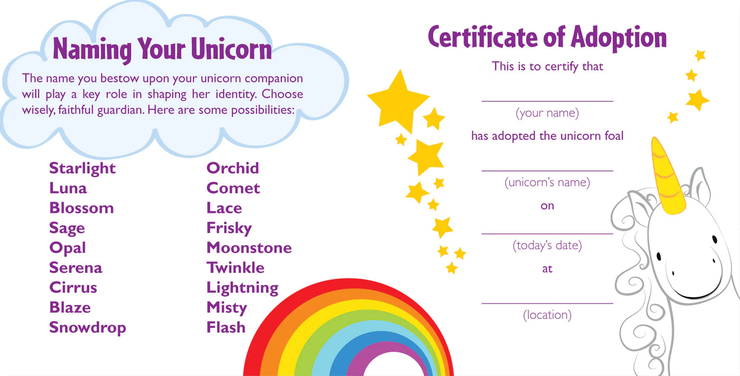 Peluche y libro - Bebe Unicornio