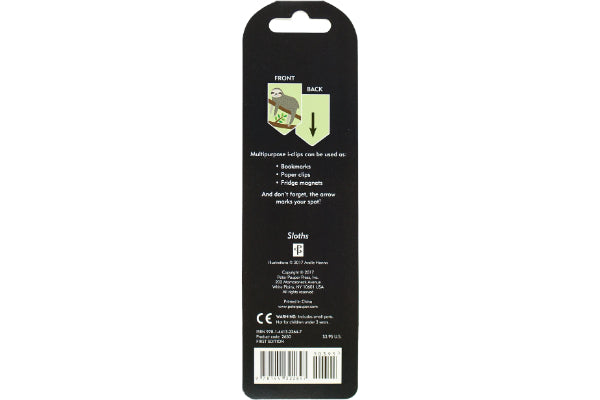 Marcapáginas Clip Magnéticos Osos Perezosos