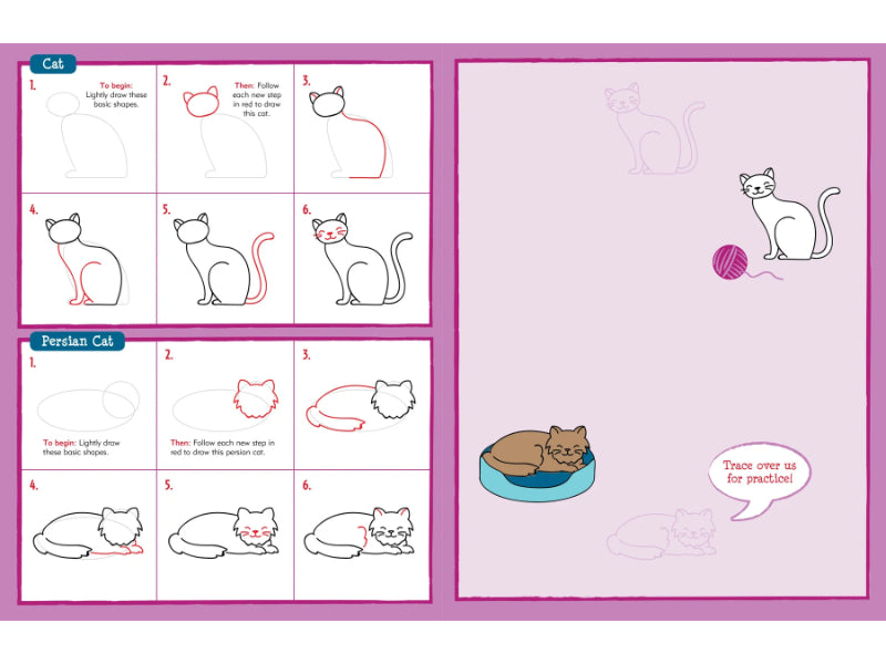 Libro aprende a dibujar - Mascotas