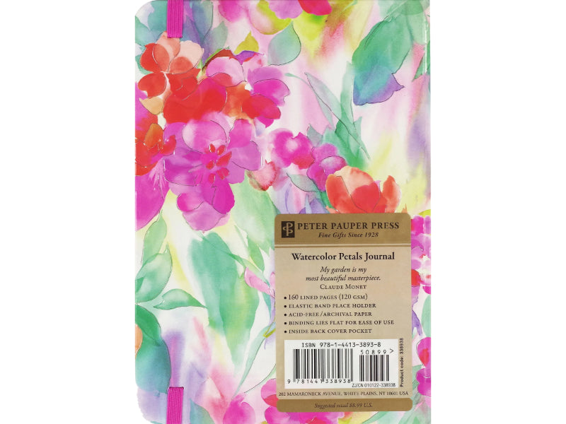Libreta tapa dura Watercolor Petals