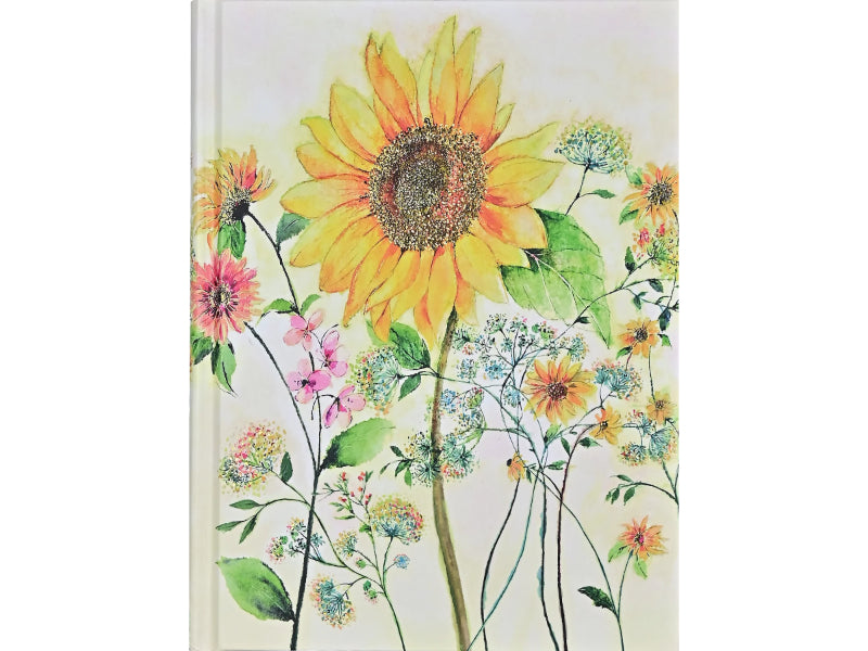 Libreta Grande Watercolor Sunflower