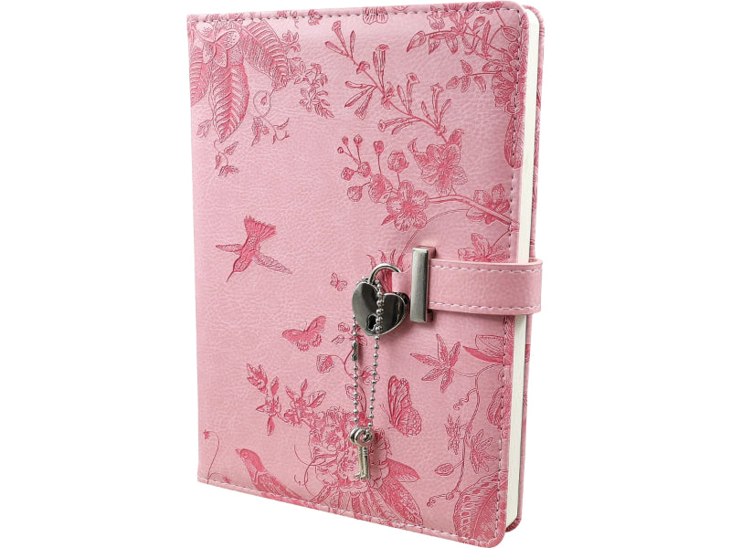 Libreta de ecocuero con llave Colibrí