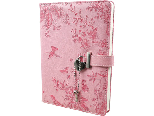 Libreta de ecocuero con llave Colibrí