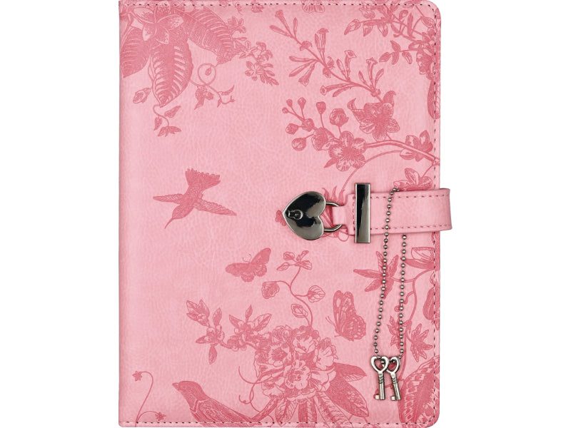 Libreta de ecocuero con llave Colibrí