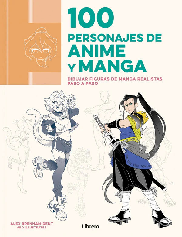 Libro de dibujo 100 personas de anime y manga