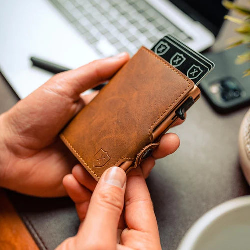 Billetera De Luxe Gold Brown Xclusive
