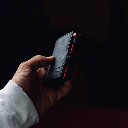 Billetera De Luxe Black & Red Xclusive