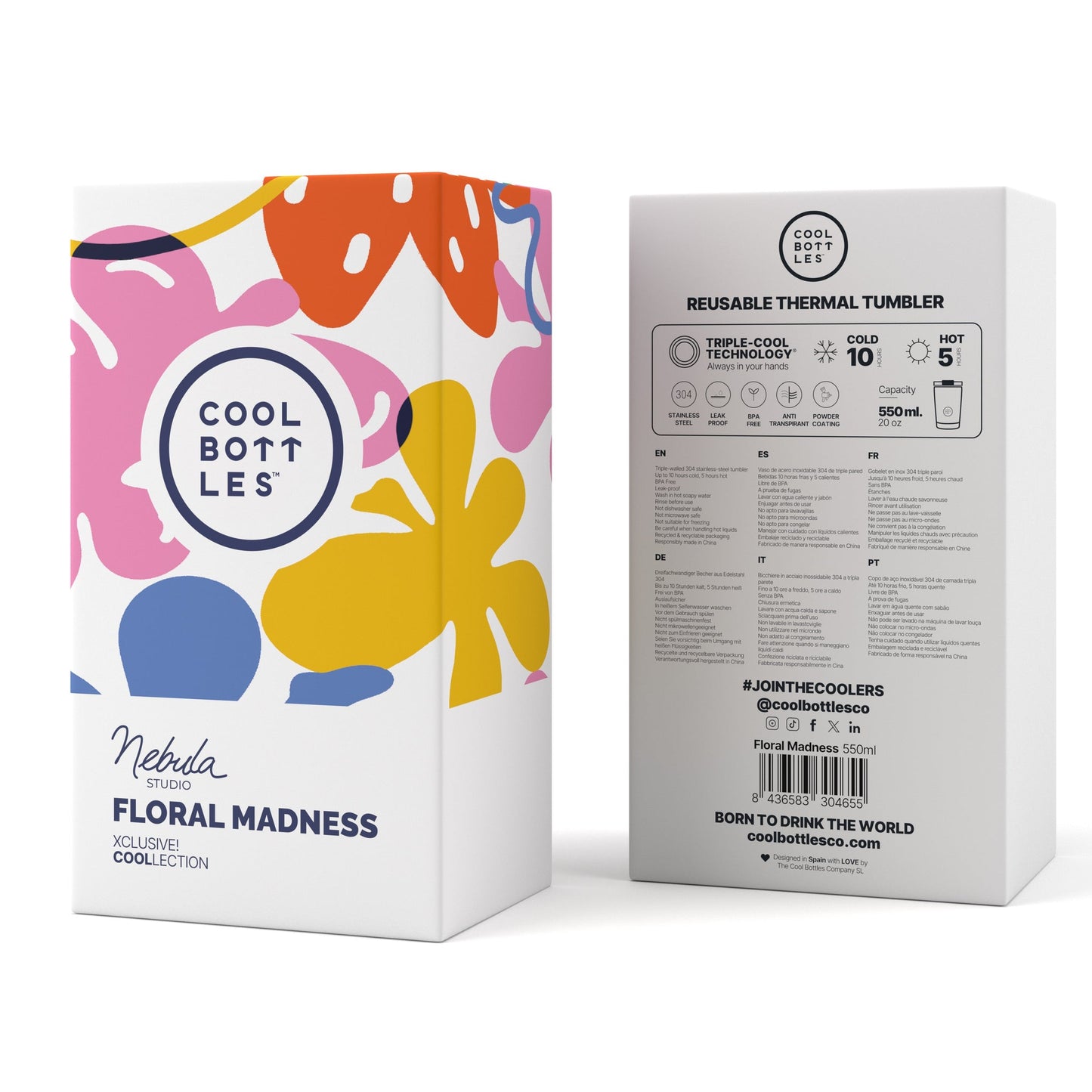 Mug Térmico Floral 550ml - Nébula