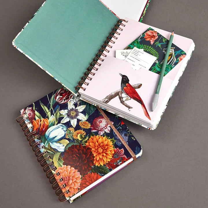 Cuaderno Tapa dura punteado Dahlias