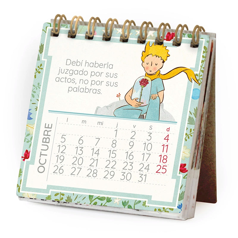 Mini Calendario de Escritorio 2026 – El Principito