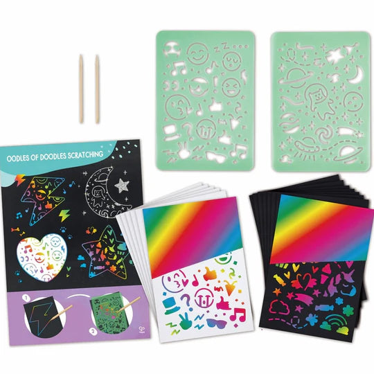 Oodles of Doodles juego de raspar y marcar