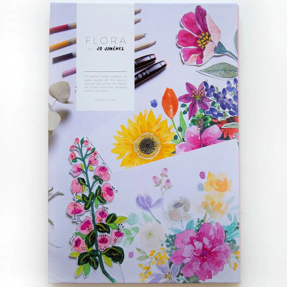 Libro para colorear Flora