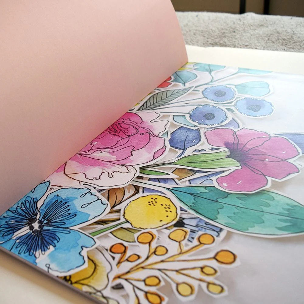 Libro para colorear Flora