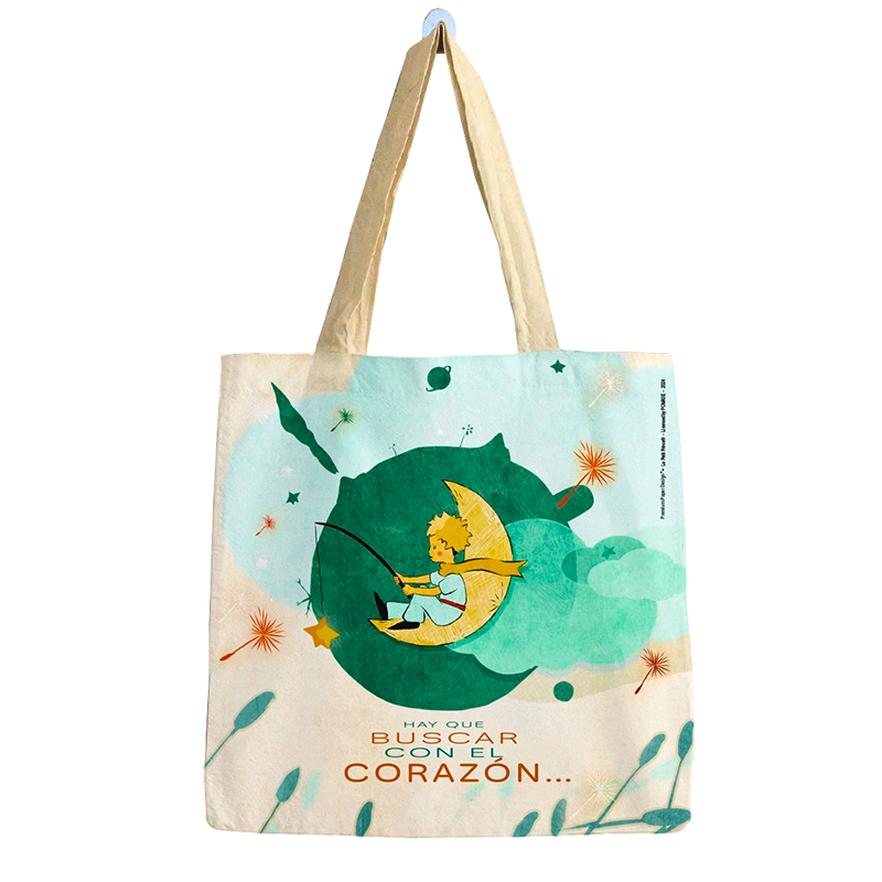 Bolsa Algodón Grande – Principito pescando