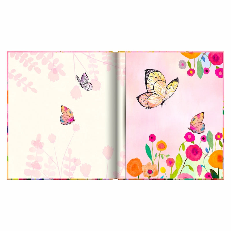 Libreta Tapa dura Grande – Butterfly Rose