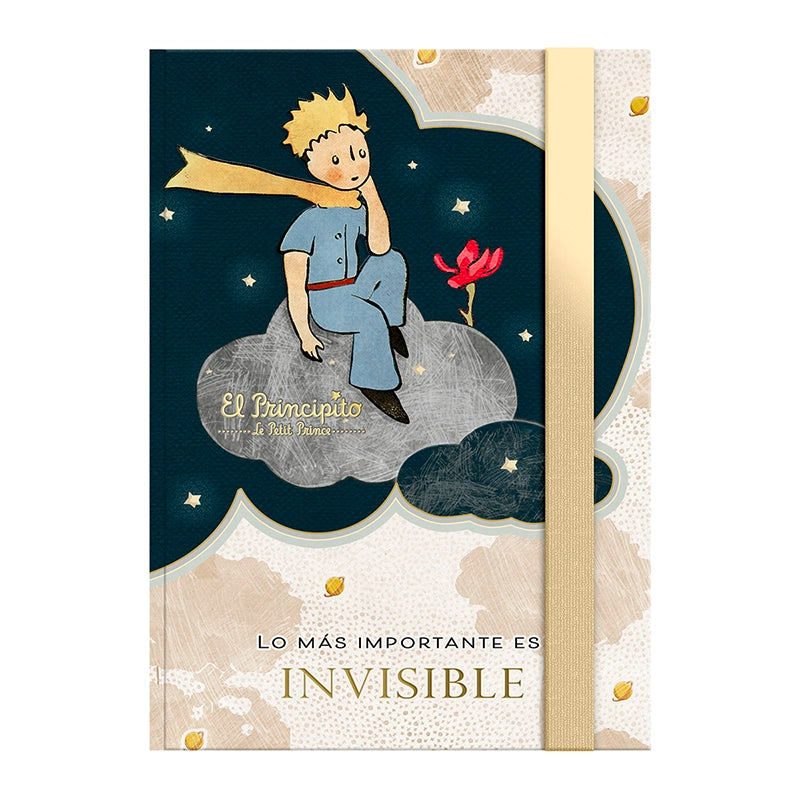 Libreta Tapa dura Pequeña – El Principito y flor