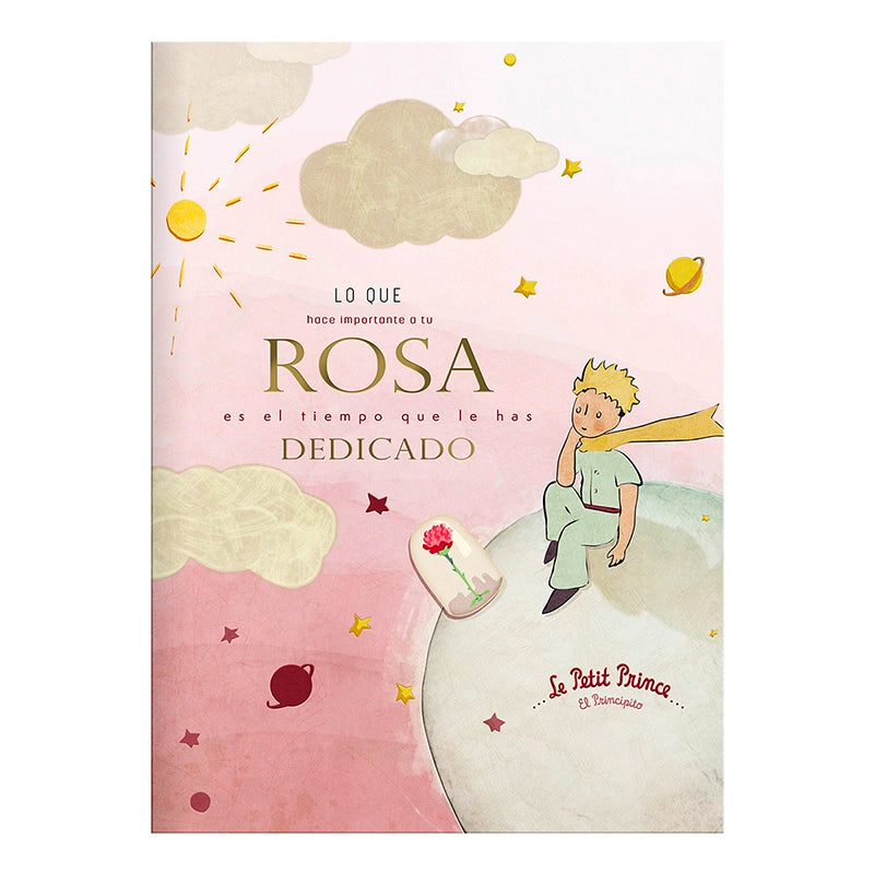 Libreta tapa blanda El principito Rosa