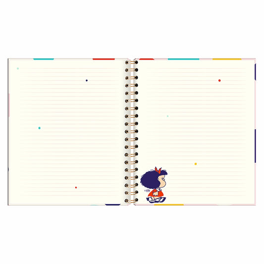 Libreta Tapa Dura con espiral Mafalda - De esos días