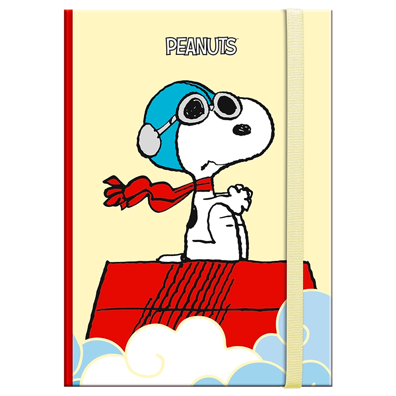 Libreta Tapa dura Mediana Snoopy Aviador