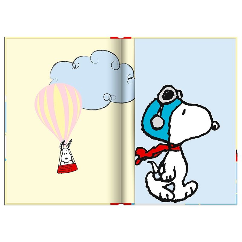 Libreta Tapa dura Mediana Snoopy Aviador