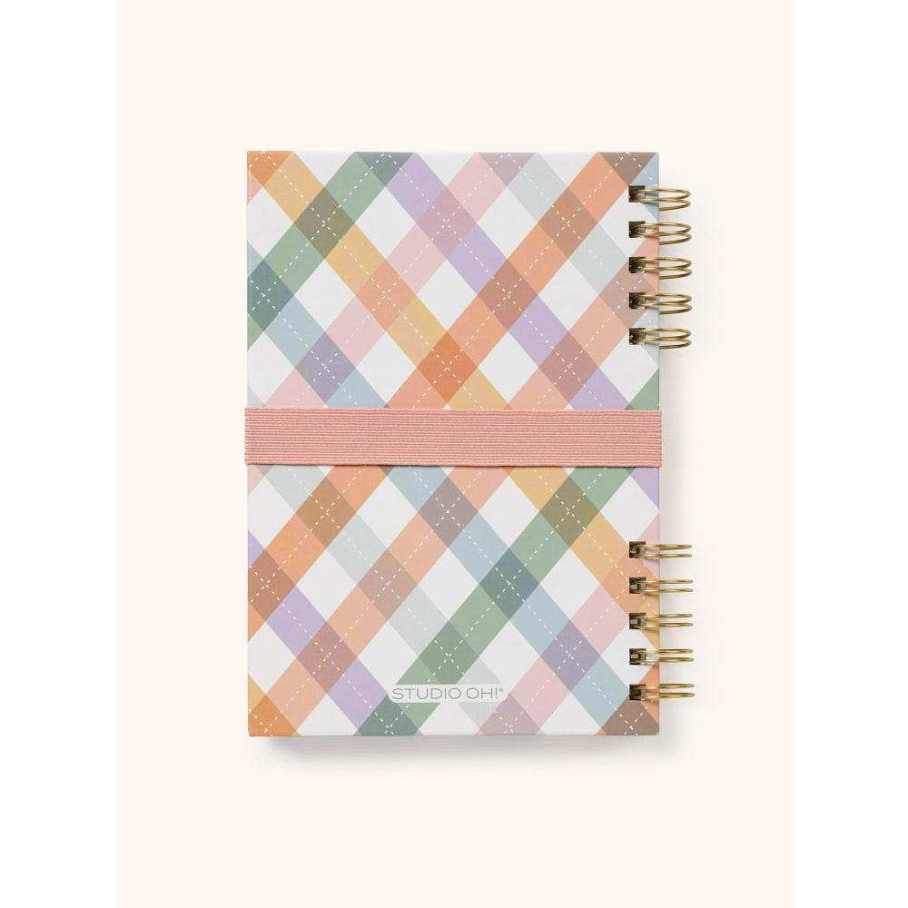 Cuaderno con Elástico para Lápices Cuadrillé