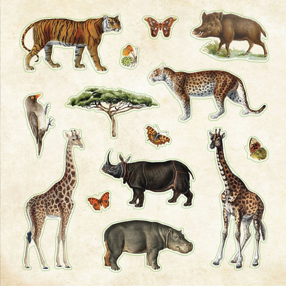 Libro de Stickers Zoológico Ephemera