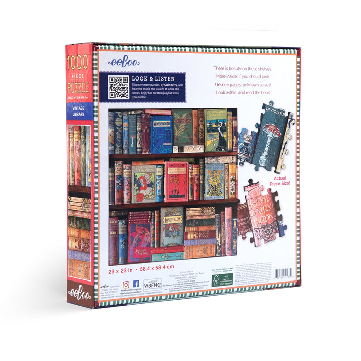 Puzzle 1000 piezas - Librería Vintage