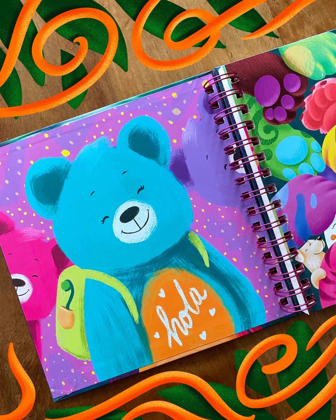 Libro para colorear Patitas en Acción