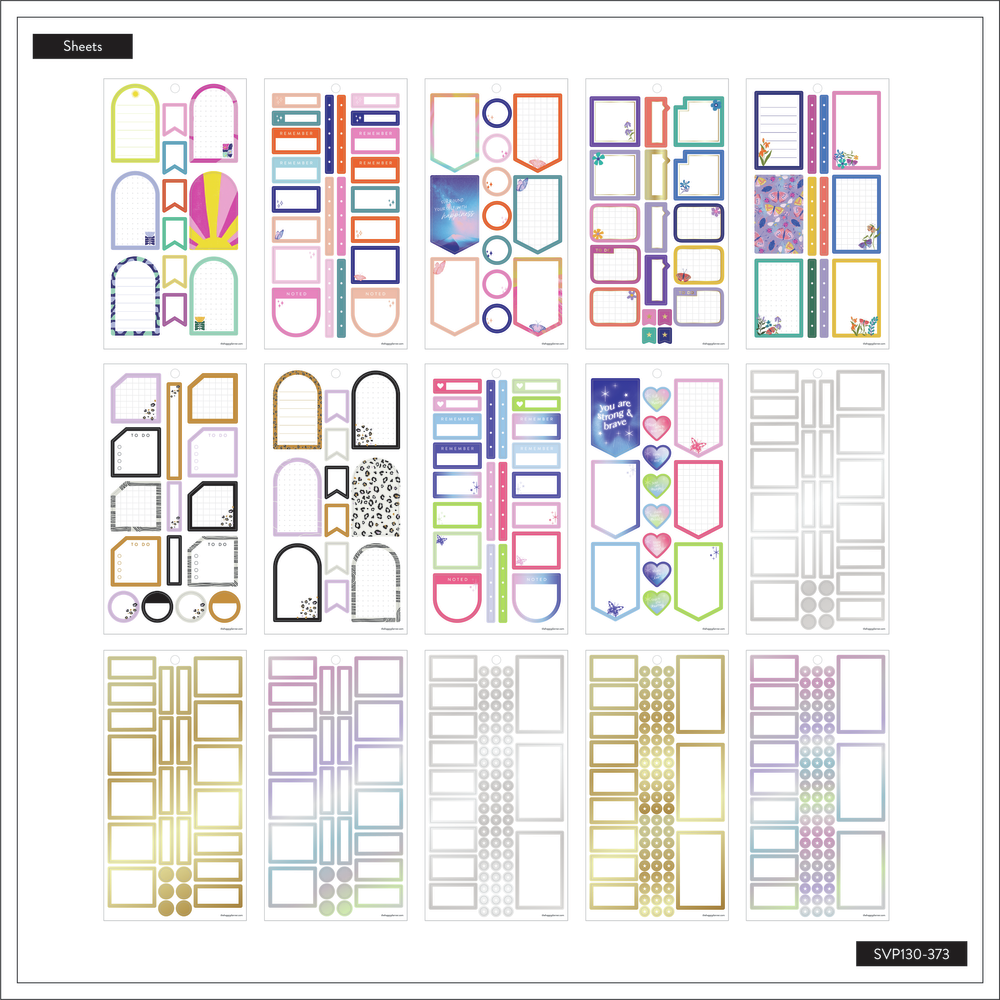 Set Stickers Happy Planner Frames