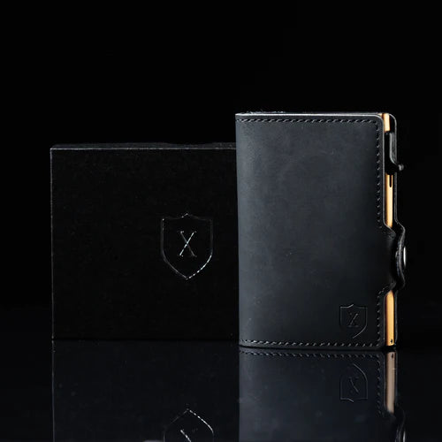 Billetera De Luxe Black & Gold Xclusive