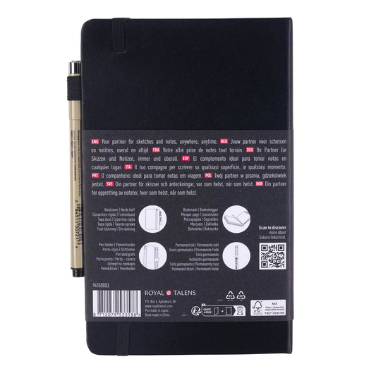 Sketchbook Hoja Blanco con Pigma Micron Negro