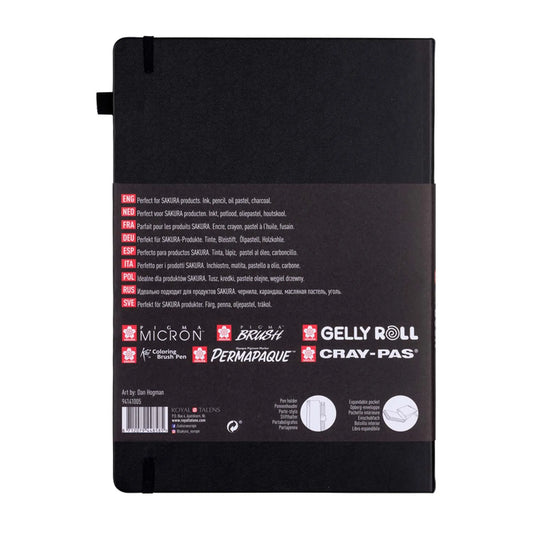 Sketchbook A4 Hoja Color Negro