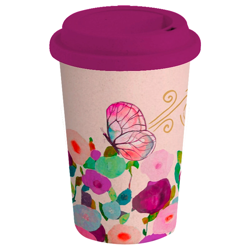 Vaso Ecológico de Bambú 350 ml – Butterfly