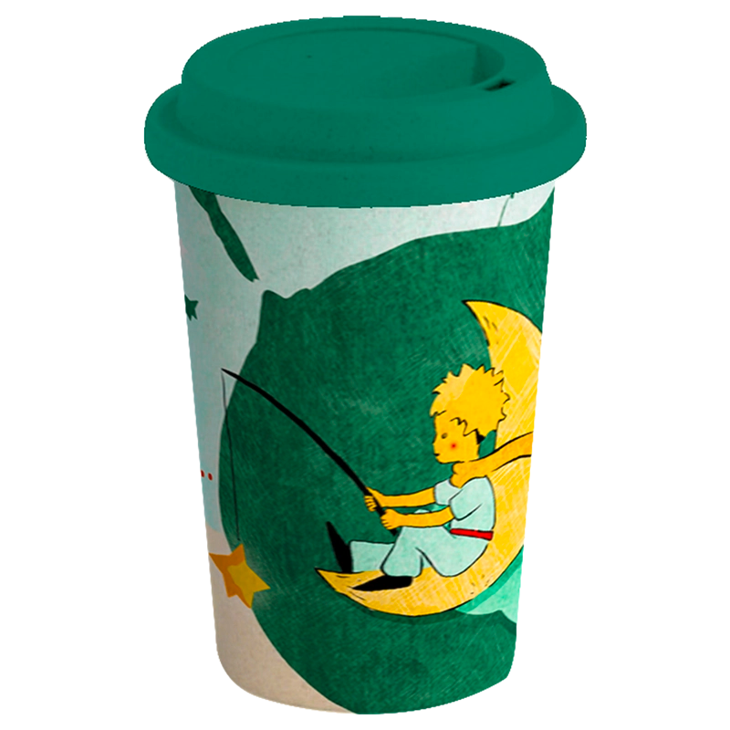 Vaso Ecológico de Bambú Principito Pescando