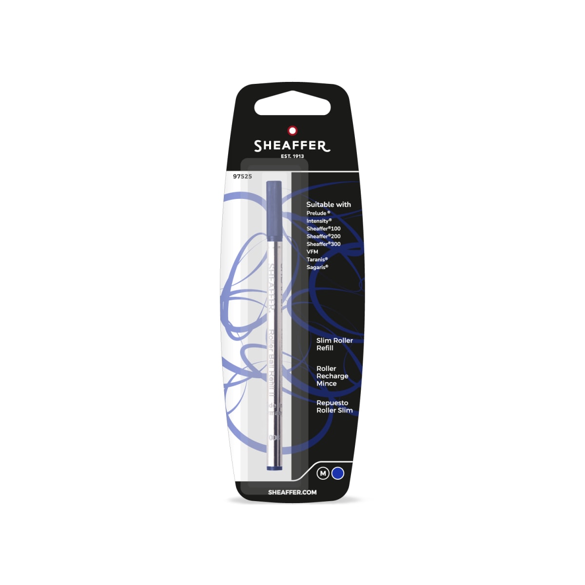 Repuesto Sheaffer para Rollerball slim - azul punto mediano